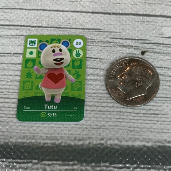 Animal Crossing Amiibo Tutu Mini NFC Card Scan in Villager ACNH Switch. - Picture 3 of 5